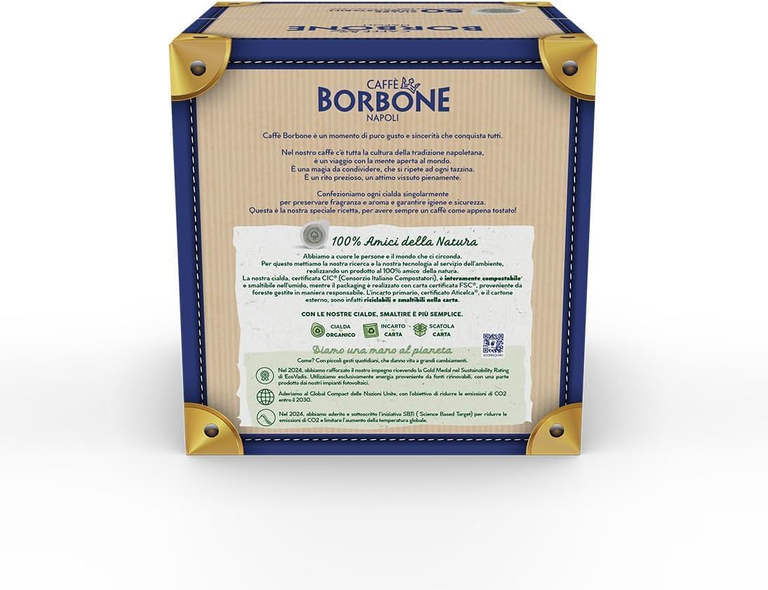 Italian Gourmet Borbone DEK Entkoffeinierte E.S.E.-Kaffeepads 4x50 1,44kg