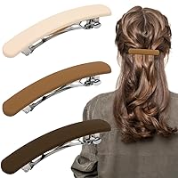 Vista 9 de Pinzas para el cabello para mujer, pasadores mate para cabello fino fino, clips franceses planos para peinado de cabello corto/mediano, accesorios
