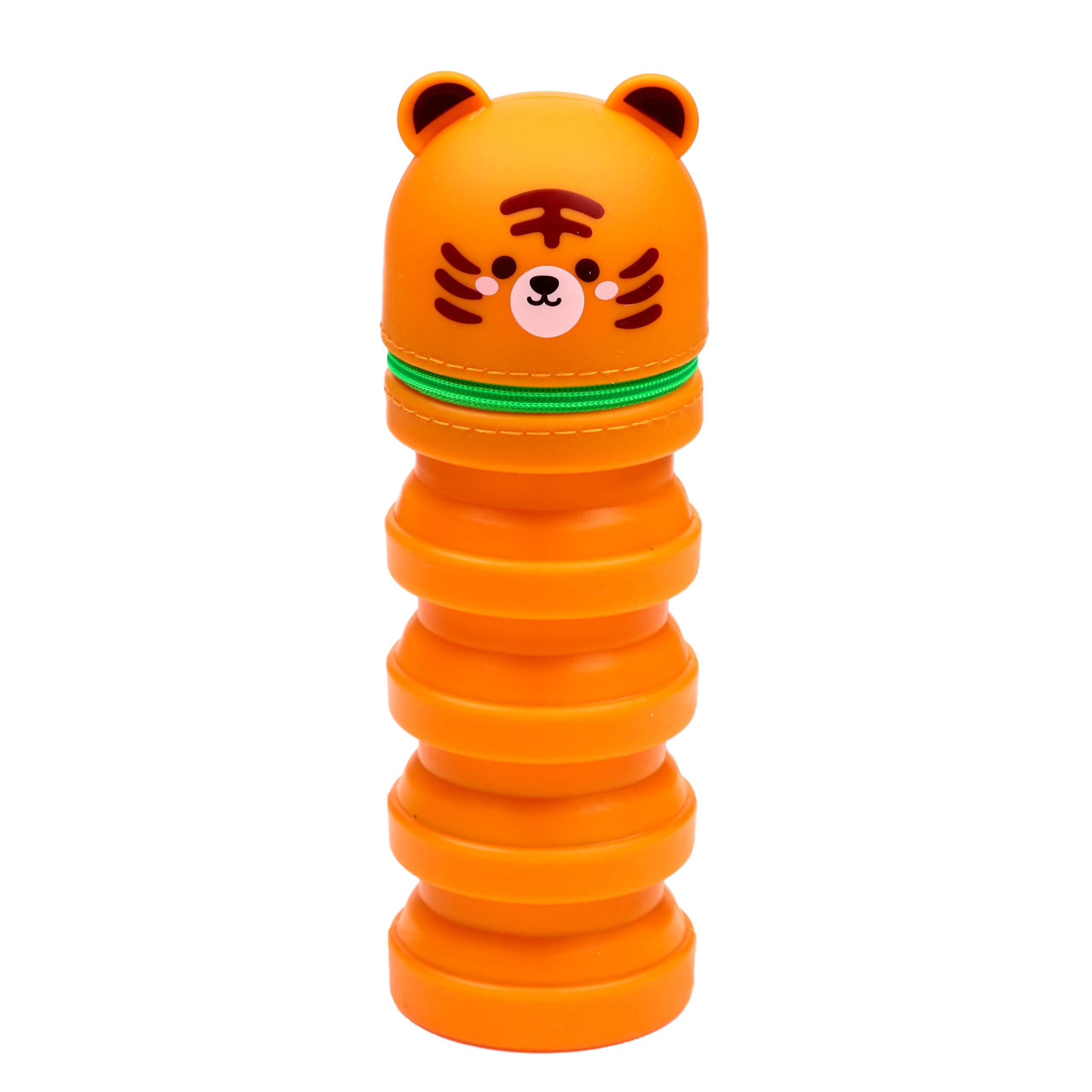 Puckator Adoramals Tiger Pop Up Silicone Pencil Case - School Equipment Stuff - Pencil Cases Large Capacity Preppy Pencil Case Zipper Pouch Office Essentials Pencils Case Cute Pencilcase Pen Case