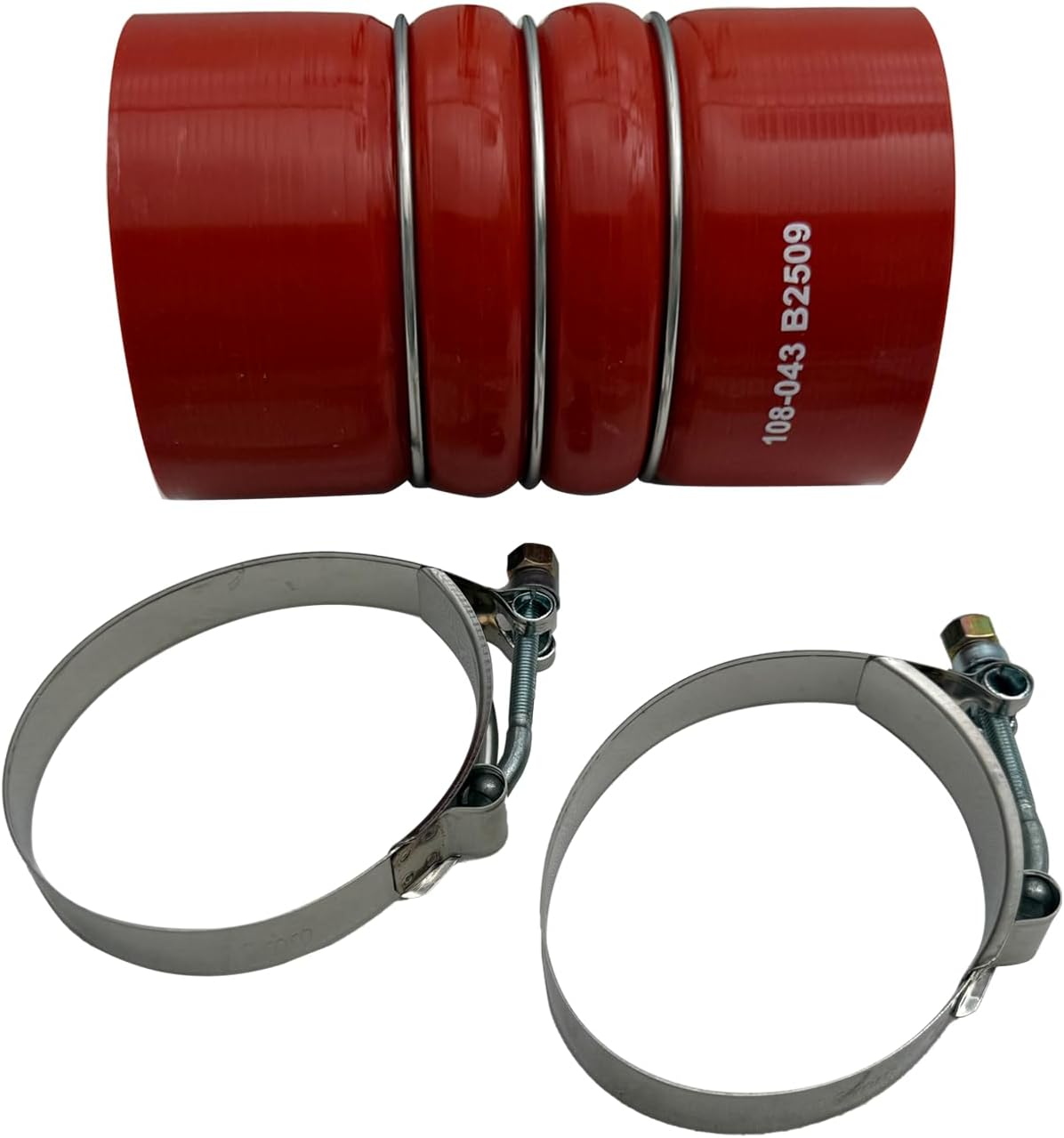 Turbocharger Intercooler CAC Silicone Charge Air Cooler Hump Hose 3.5" x 6", Compatible with Heavy Duty Universal
