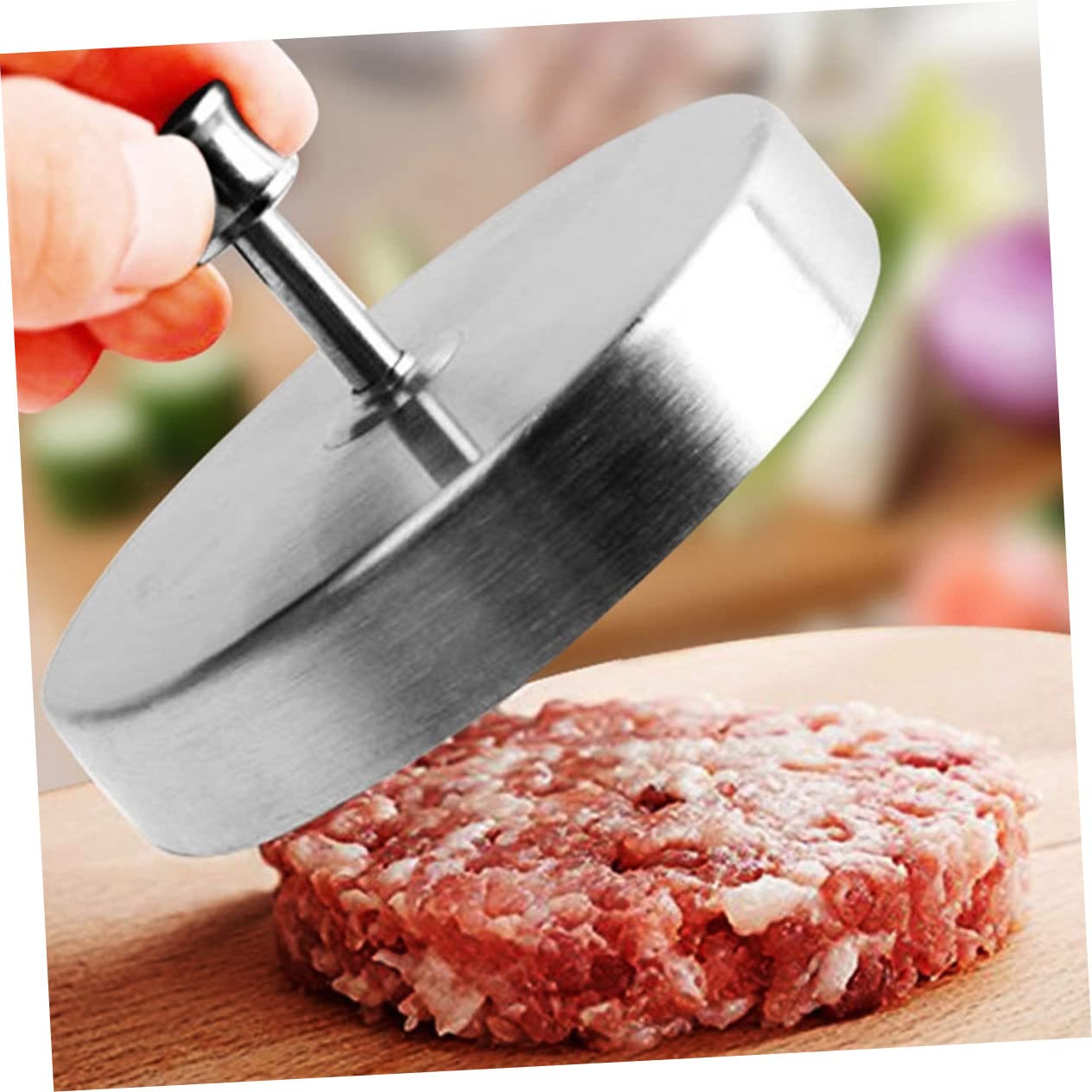 Toyvian 2 Pezzi per Hamburger Inossidabile Stampo per Patty Professionale Facile da Usare e per e BBQ
