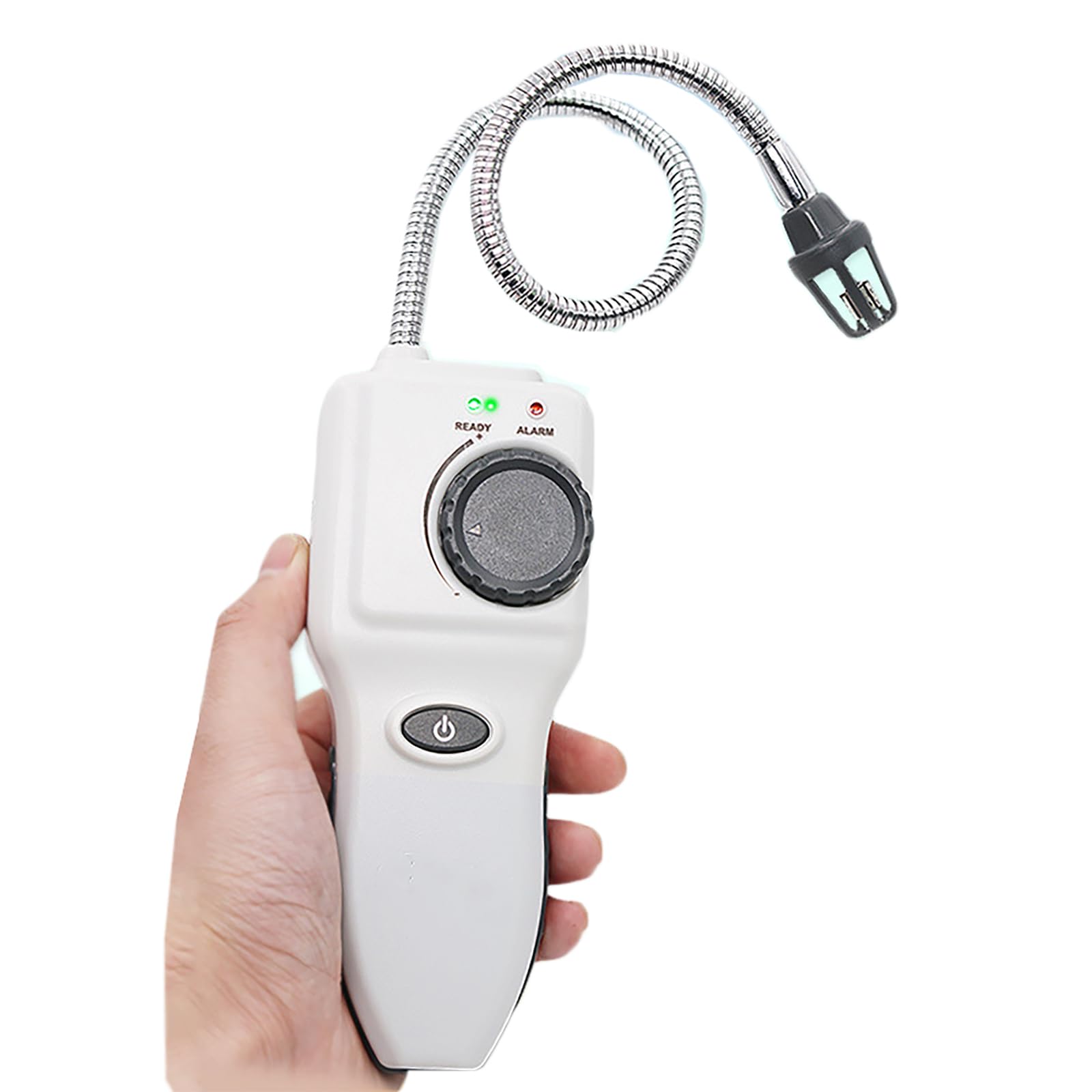 Detector De Fugas De Gas Portátil, Rastreador De Gas De Mano con Sonda Flexible De Cuello De Cisne De 35 Cm, Alarma Sonora Y Zumbador, Sensibilidad De 50 Ppm De Metano Y Respuesta Rápida