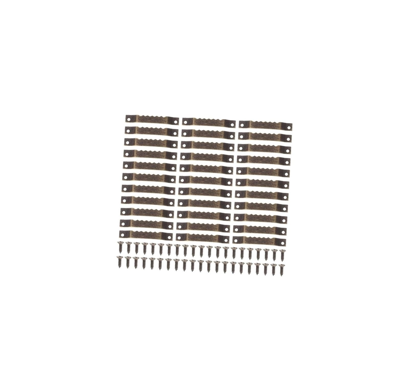 FGJsfhrDTU Picture Hanging Hooks, 100 Pcs Stainless Steel Serrated Screw Hooks Olive Green 5.2x0.8x0.1cm for Wall Decor