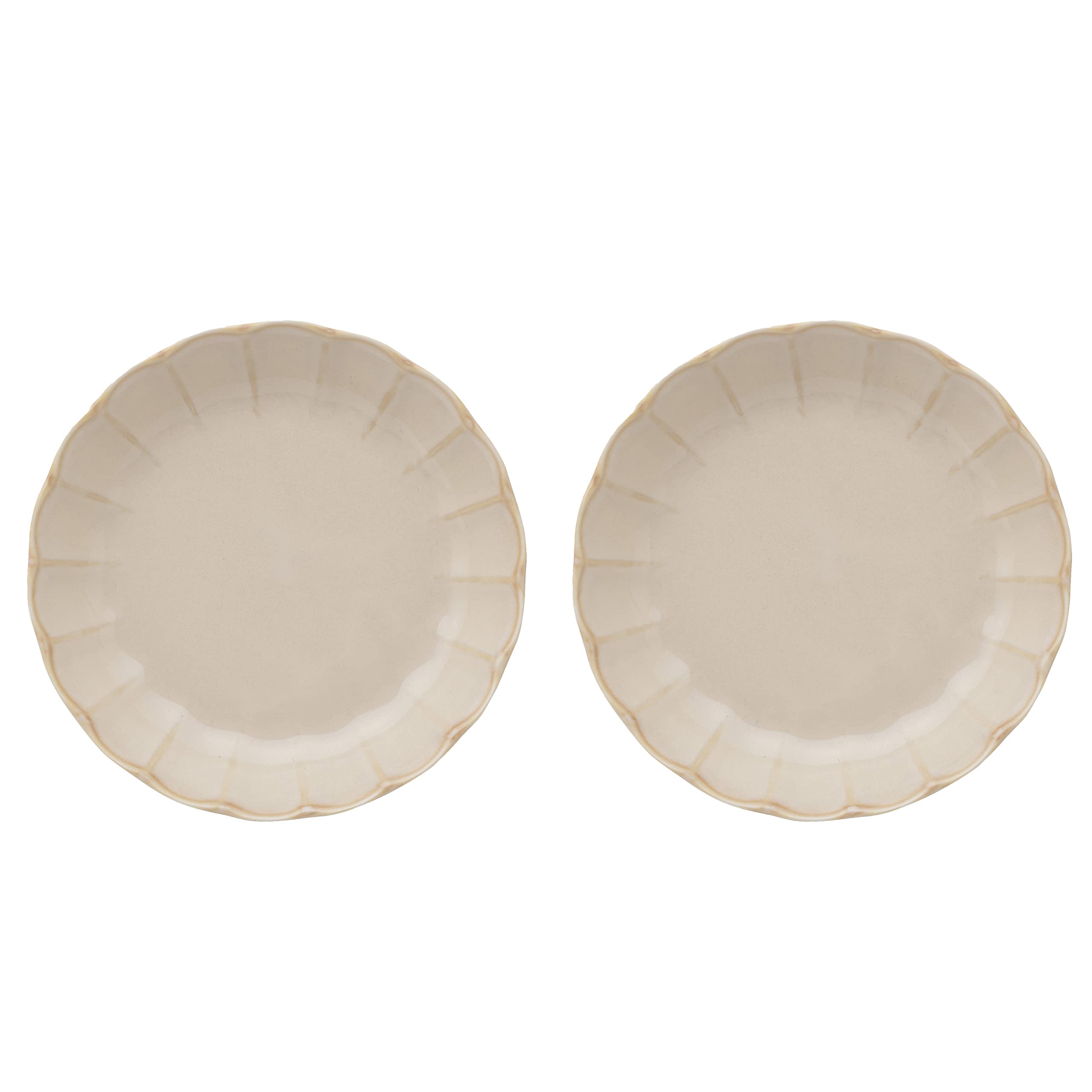 Amazon｜ヤマ吾陶器 美濃焼 輪花うのふ深皿(2枚組) 白｜カレー・パスタ