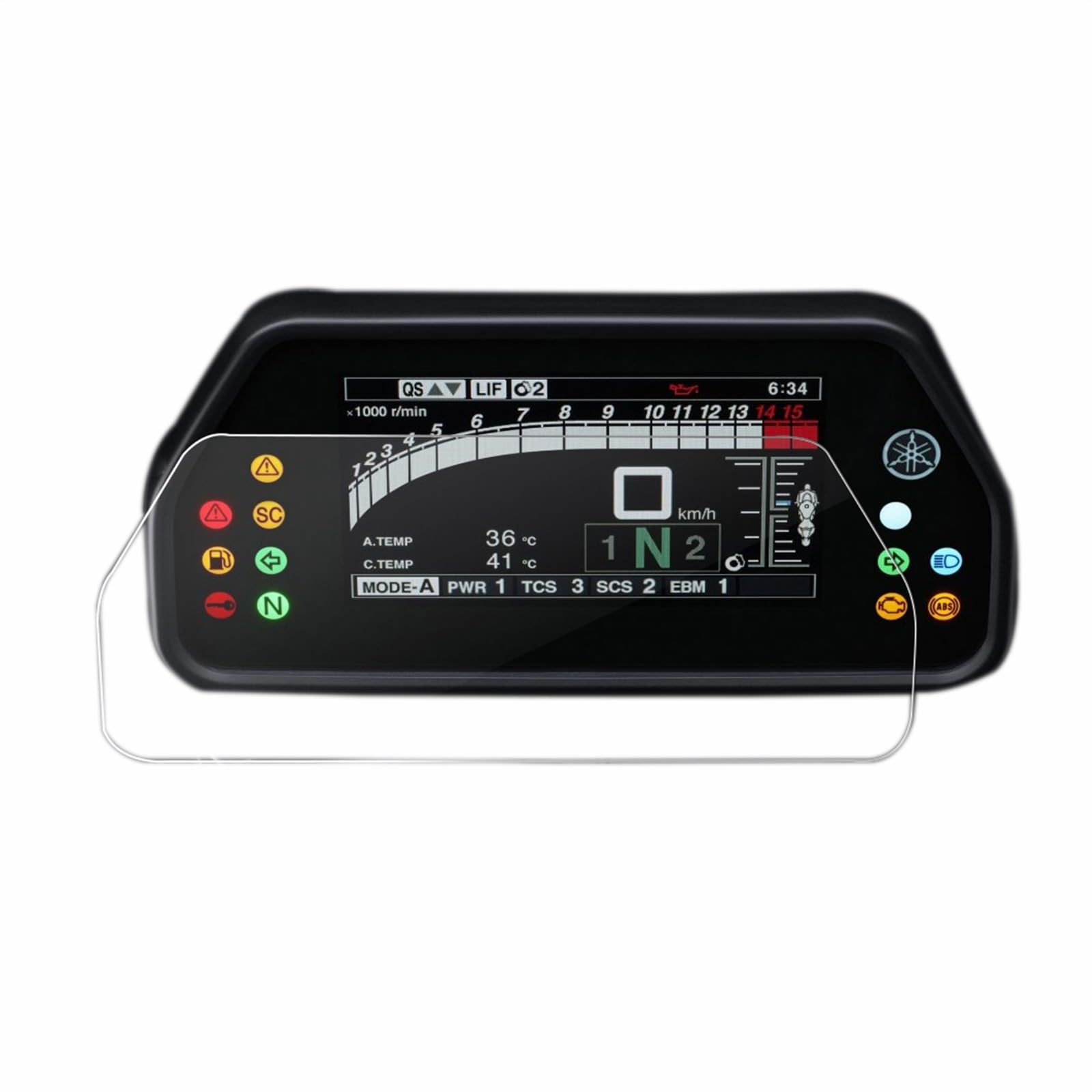 Film protection scratch moto pour écran compteur YZF R1 R1M 2021 2022