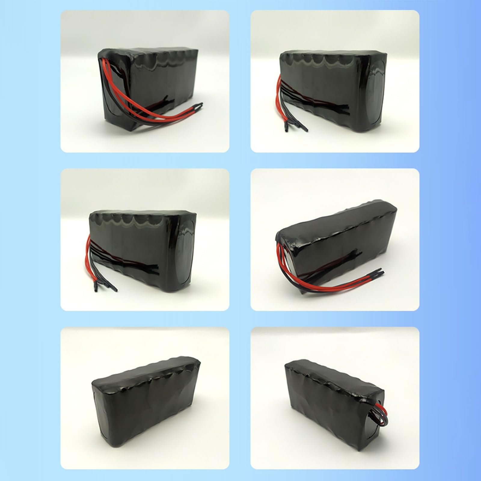 Batería de bicicleta eléctrica de 25,9 V, batería de litio de 5Ah/6.4Ah con cargador de 5A, batería portátil de iones de litio de repuesto for patinete eléctrico(25.9V/5Ah,T+DC)