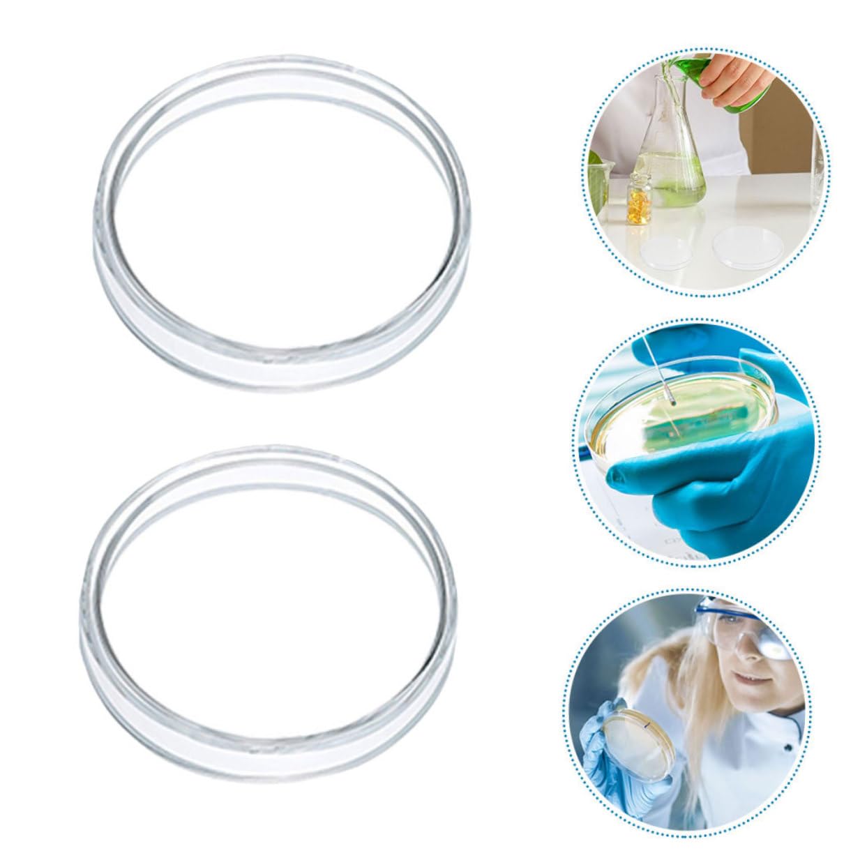 Alipis 4 Sätze Petrischale Aus Kunststoff Zellkultur Teller Labor Kulturplatte Gewebe Petrischalen Aus Kunststoff Chemie Petrischale Klare Petrischalen Mustergerichte Plastik 10 Stück * 4