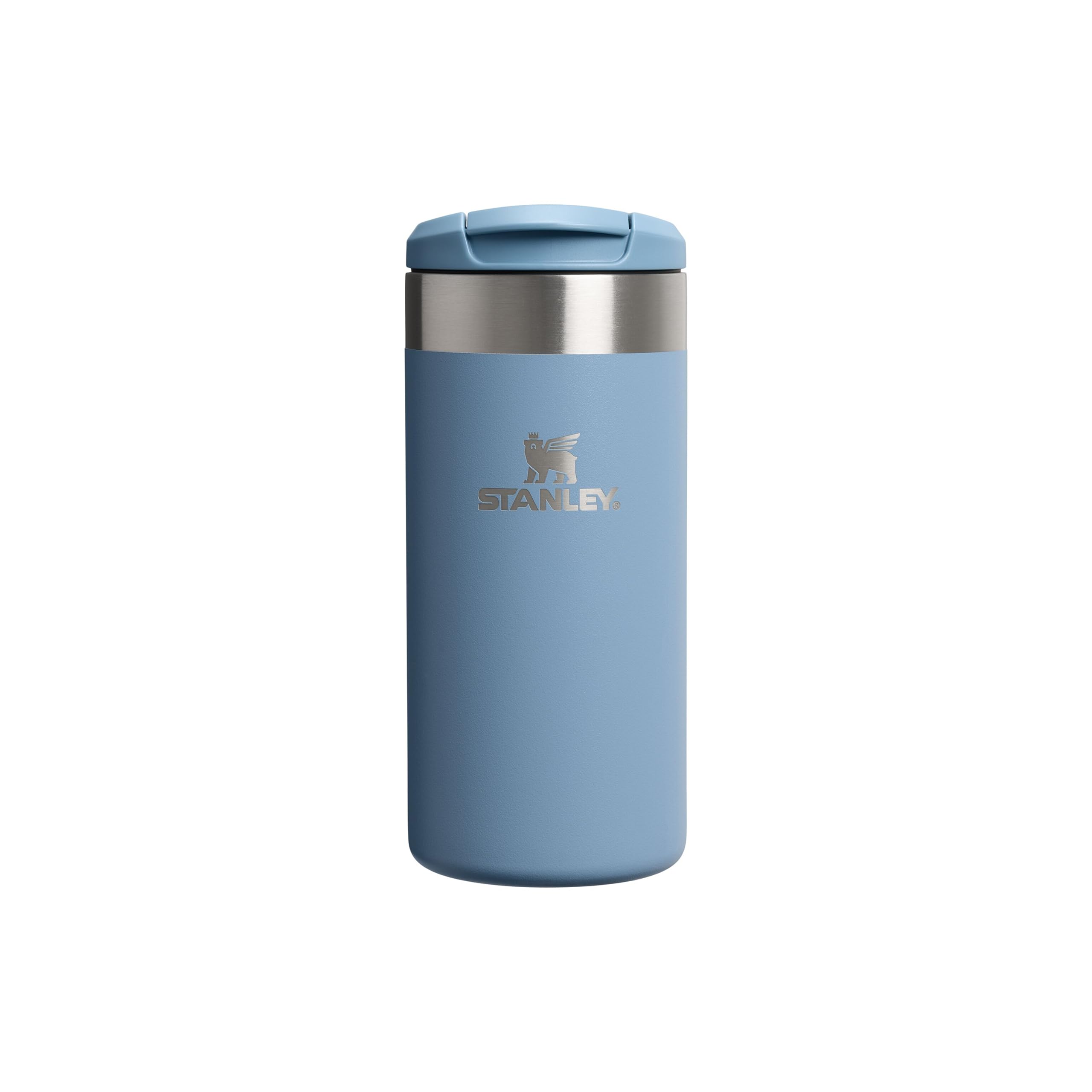 Stanley 1913 Aerolight Transit Travel Mug 0.35L - Keeps 4 Hours Hot - 6 Hours Cold - Dishwasher Safe - Leakproof - Car Cup Holder Compatible - Insulated Coffee Cup - Indigo