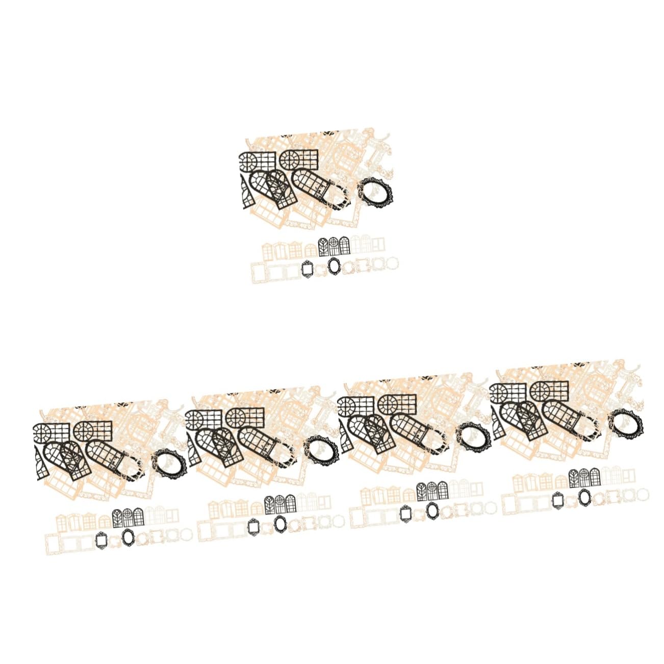 OSALADI 5 Series Papel De Material Hueco En Kit De Suministros Para Álbumes De Recortes Álbum De Recortes Vintage Arte Papel De Encaje Hueco Artículos De Papelería 40 Piezas X 5