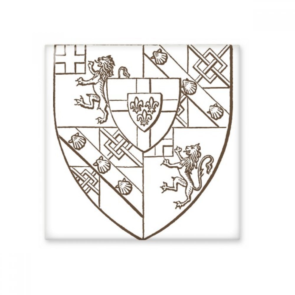 Carreaux de céramique Baroque lion noir et blanc DIYthinker motif illustration artistique