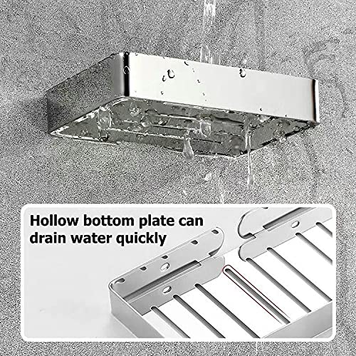 Image of JPS Stainless Steel 304 Grade Bathroom Soap Holder /Soap Stand /Soap Dish for Bathroom /Bathroom Accessories(Chrome Finish) - Made in India (Pack of 2)