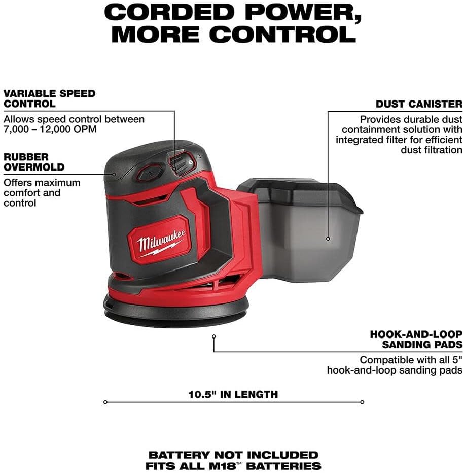 v For Milwaukee M18 Random Orbit Sander (Bare Tool) + TPT Premium cart storekid.