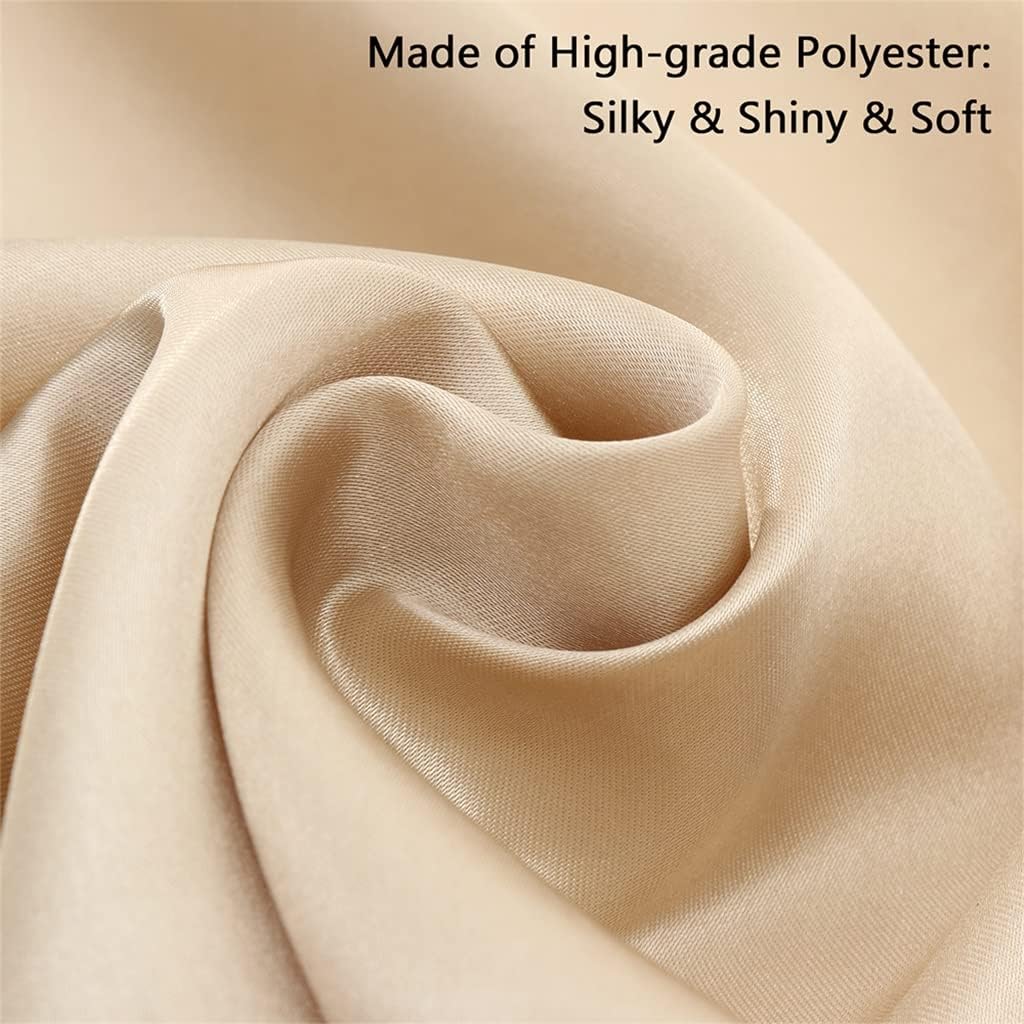 10pcs/lot Square Satin Table Napkins Soft Handkerchief Romantic Wedding Banquet Cloth Dinner Decoration Custom(Gray)