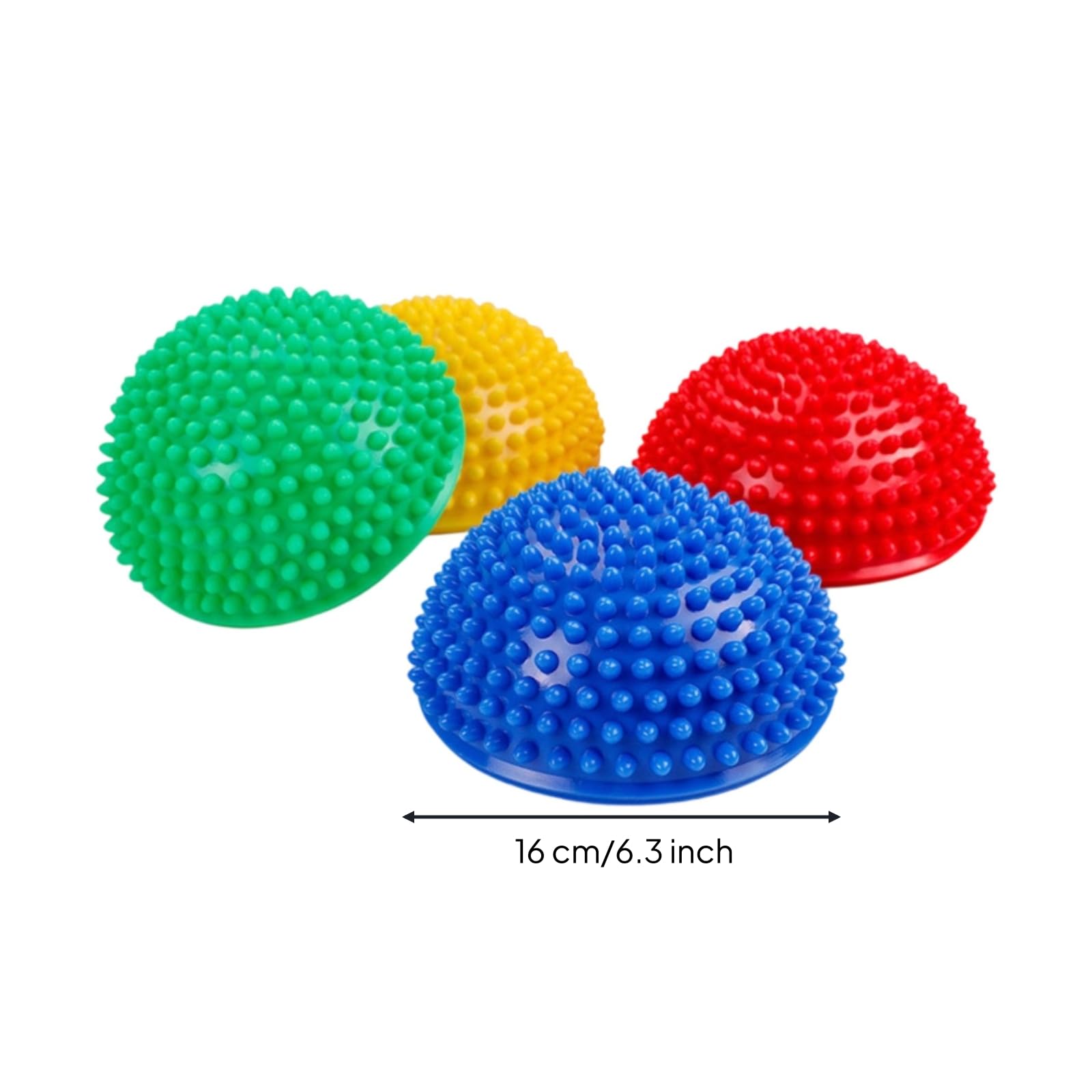 4 Piezas Pelota Sensorial para Niños con de Equilibrio Semiesferas Piedras Sensoriales Recubrimiento Bumpy en PVC Apto para Propiocepción Fortalecimiento de la Juegos de Movimiento en Casa