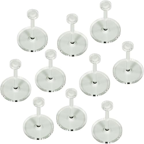 LITKO Kit de soporte de vuelo circular de 1.063 in | Compatible con Star Wars: Legion | Transparente de 0.118 in con clavija de 1.25 pulgadas |