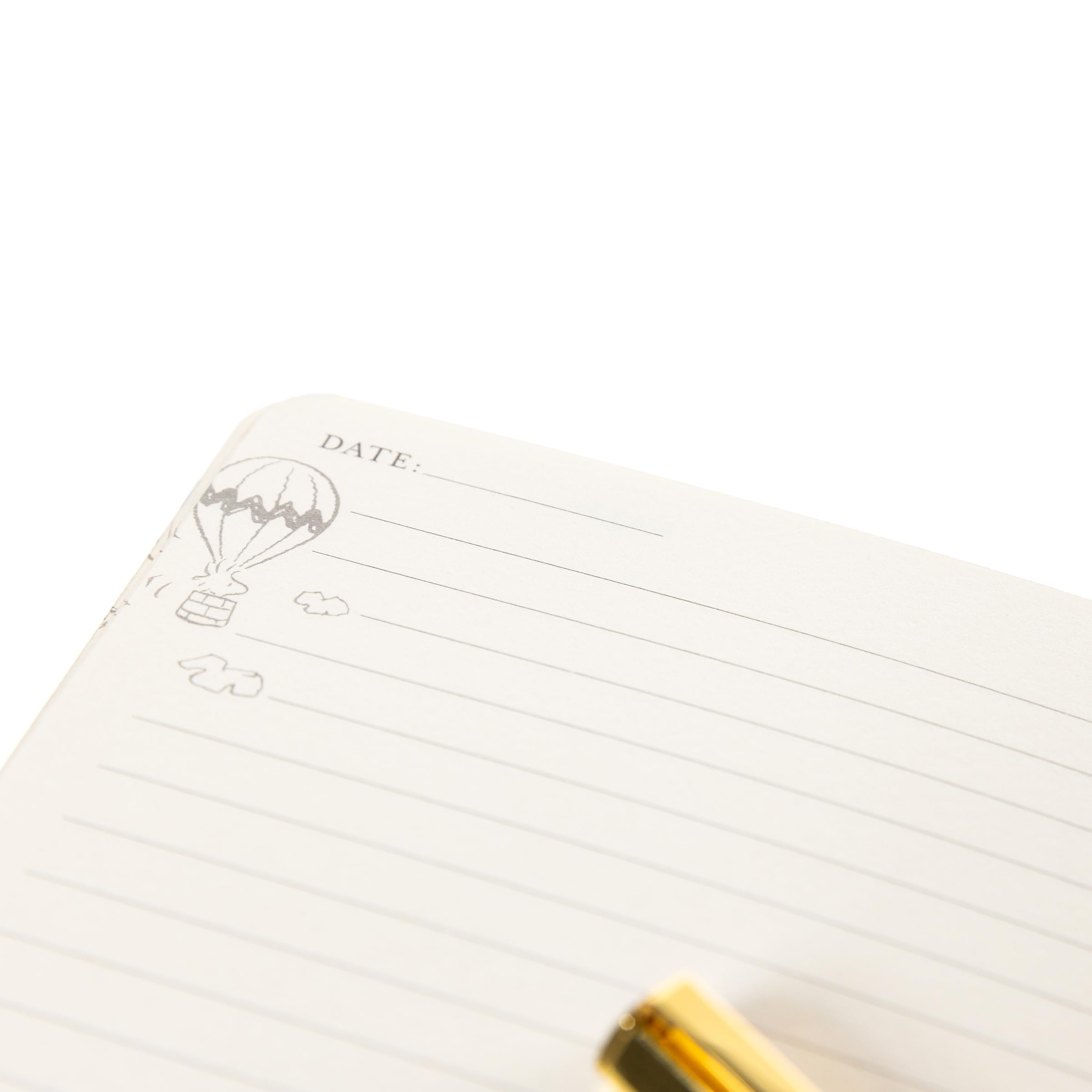 Graphique Luxe Collection Snoopy liniertes Tagebuch mit Stift, Hardcover-Tagebuch, Notizbuch zum Schreiben, Goldfolienprägung, 160 Seiten, 15,2 x 20,3 cm