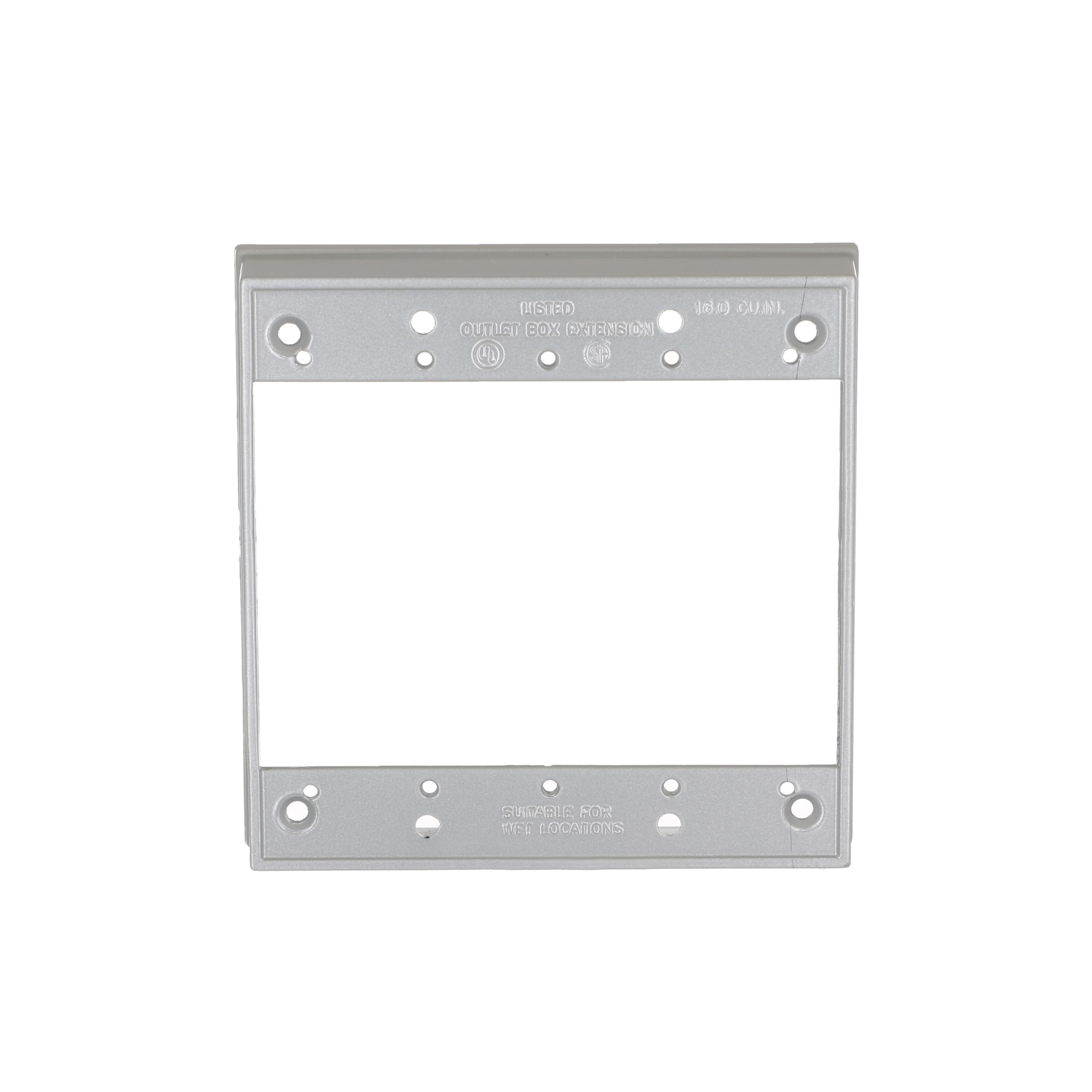 BELL 2-Gang Weatherproof Extension Ring - Gray -2