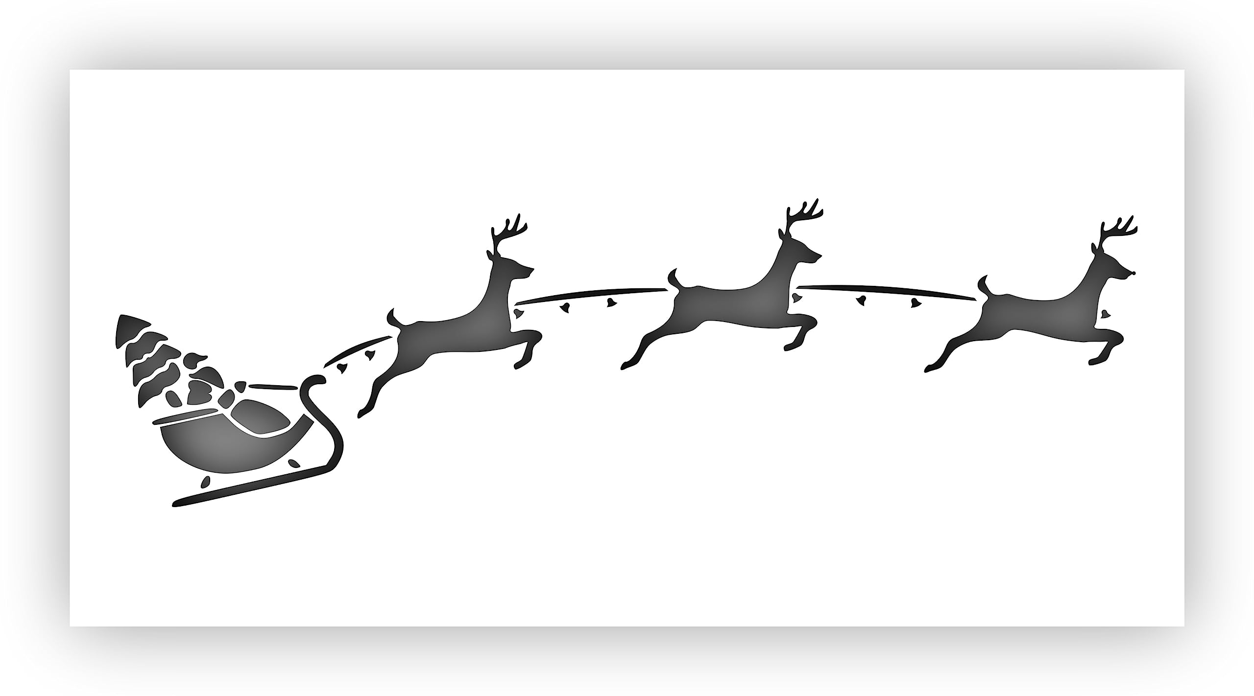 santa-and-reindeer-sleigh-christmas-stencil-choose-a-size-laser-cut