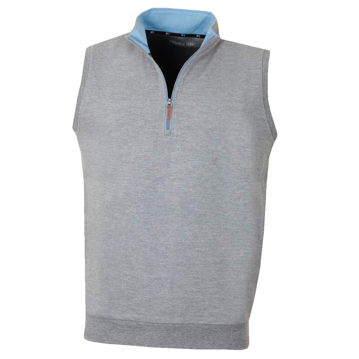 Proquip Mens Breeze Leisure Wind Protection Cotton Zip Neck Sleeveless Golf Top