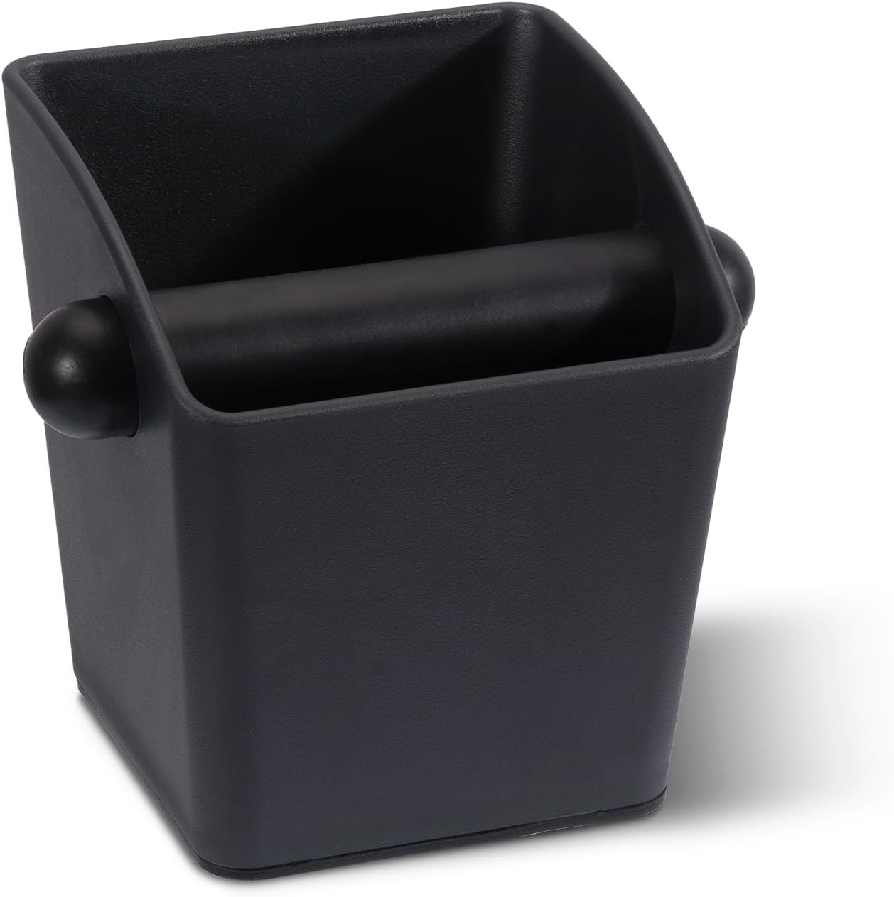 18L Coffee Knock Box Large Capacity Floor-Standing- Commercial Espresso Grounds Bin with Brush, Towel & 25 Bags for Coffee Shops/Bars/Home (35×9.8×9.6in)