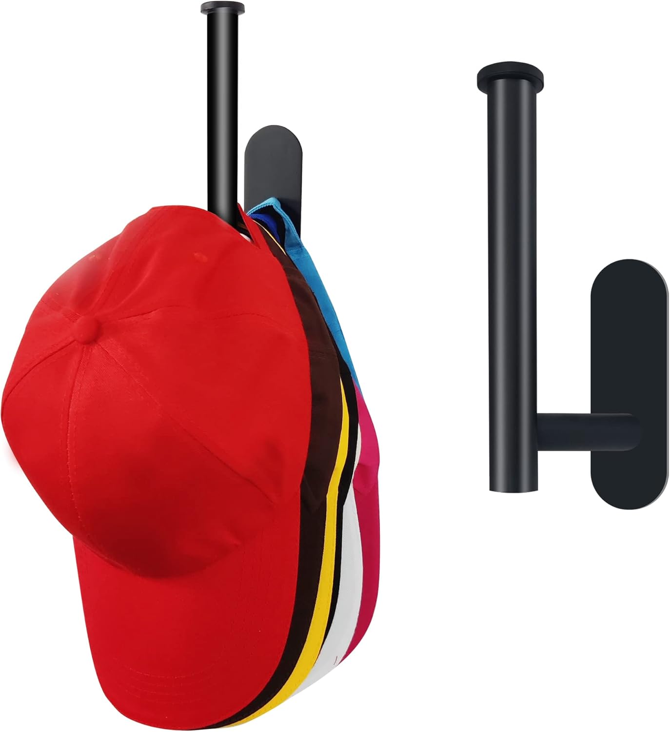 kuaile Hat Racks for Baseball Caps, Adhesive Hat Hooks for
