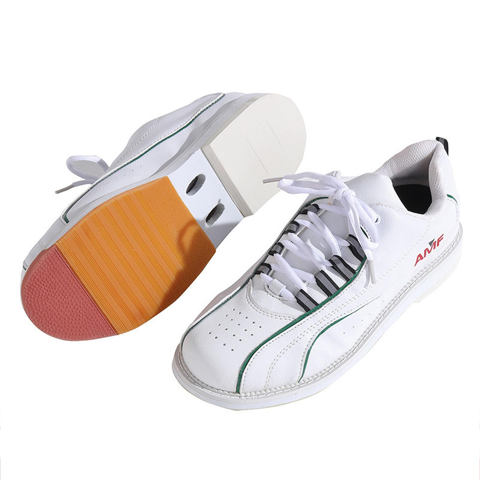 Scarpe da Bowling per Uomo da Donna,Scarpe da Bowling Leggere E Traspiranti,Antiscivolo,Materiale in Pelle,Fori di Ventilazione,per Interni Ed Esterni
