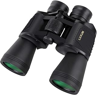LUXUN 10x50 High Powered Waterproof Binocular for Adult Bird Watching Hunting Military Travel Birding Binocular Low Light Night Vision for Opera Theater Concert Hiking Vinoculares Long Distance Range