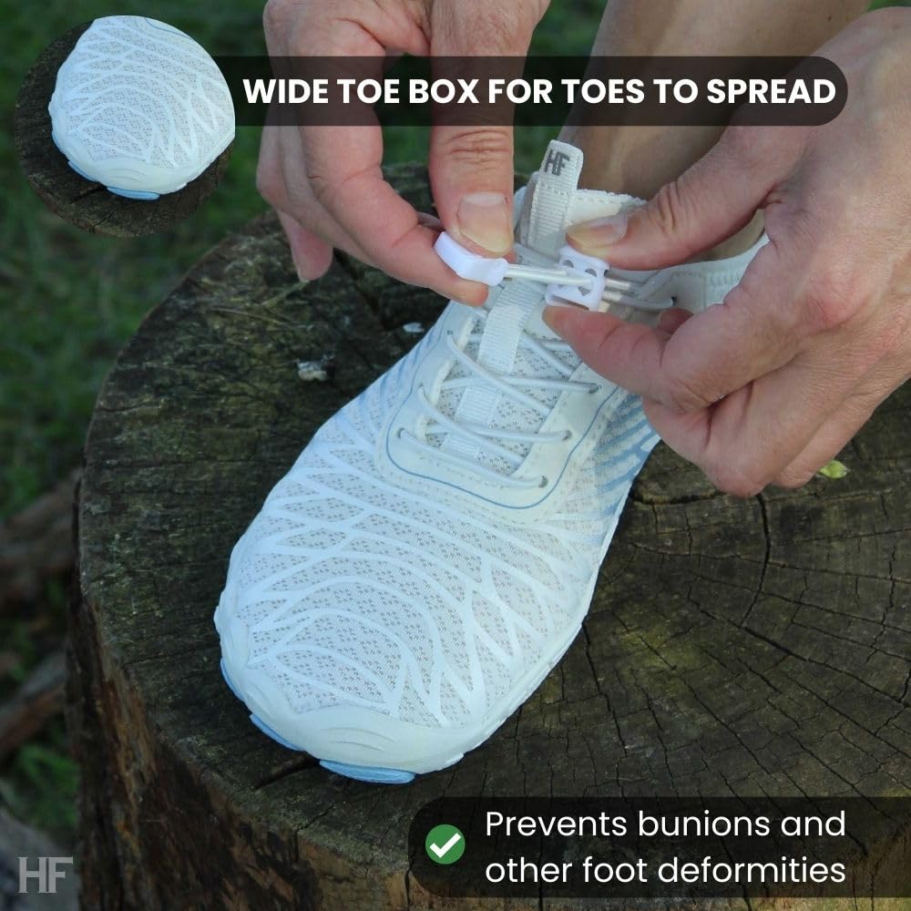 Hike Footwear Lazuli Pro HF - Healthier and Comfortable Feet White/Blue