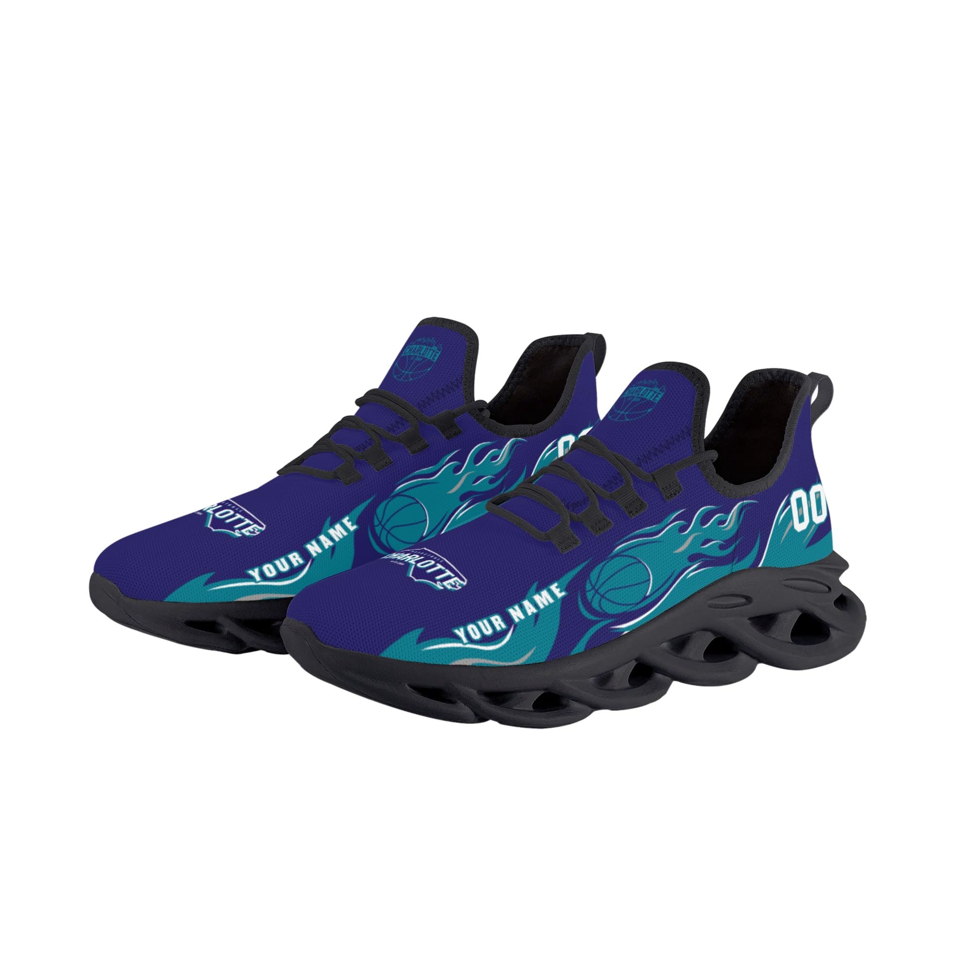 Custom Basketball Flex Control Sneakers Personalized Fan Men's Breathable Name Number Gift Workout Athletic Gym Slip-on Shoes