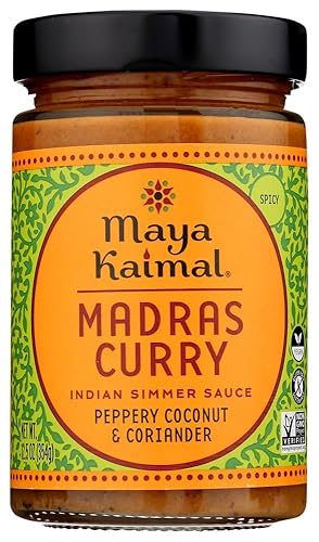 Maya Kaimal Madras Curry Salsa india a fuego lento 12 x 12.5 onzas