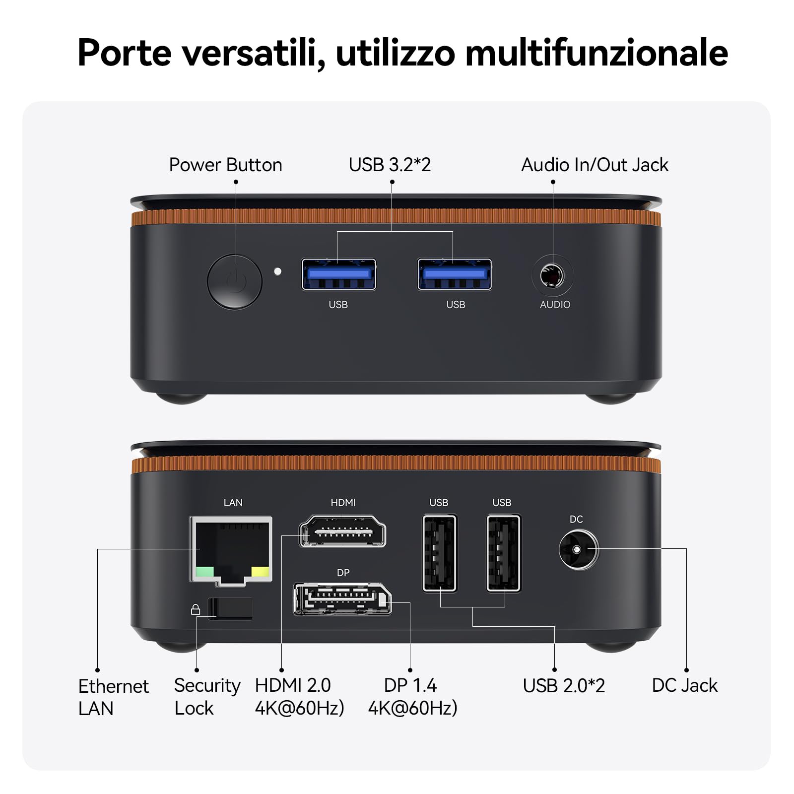 Huidun 2026 H50 Mini PC Win 11 Pro, AMD Ryzen 3300U, 8GB RAM 256GB SSD, Doppio 4K@60Hz HDMI+DP, WiFi 5/BT 4.2, Mini Desktop Computer per Casa, Ufficio e Salotto,Garanzia di 3 anni