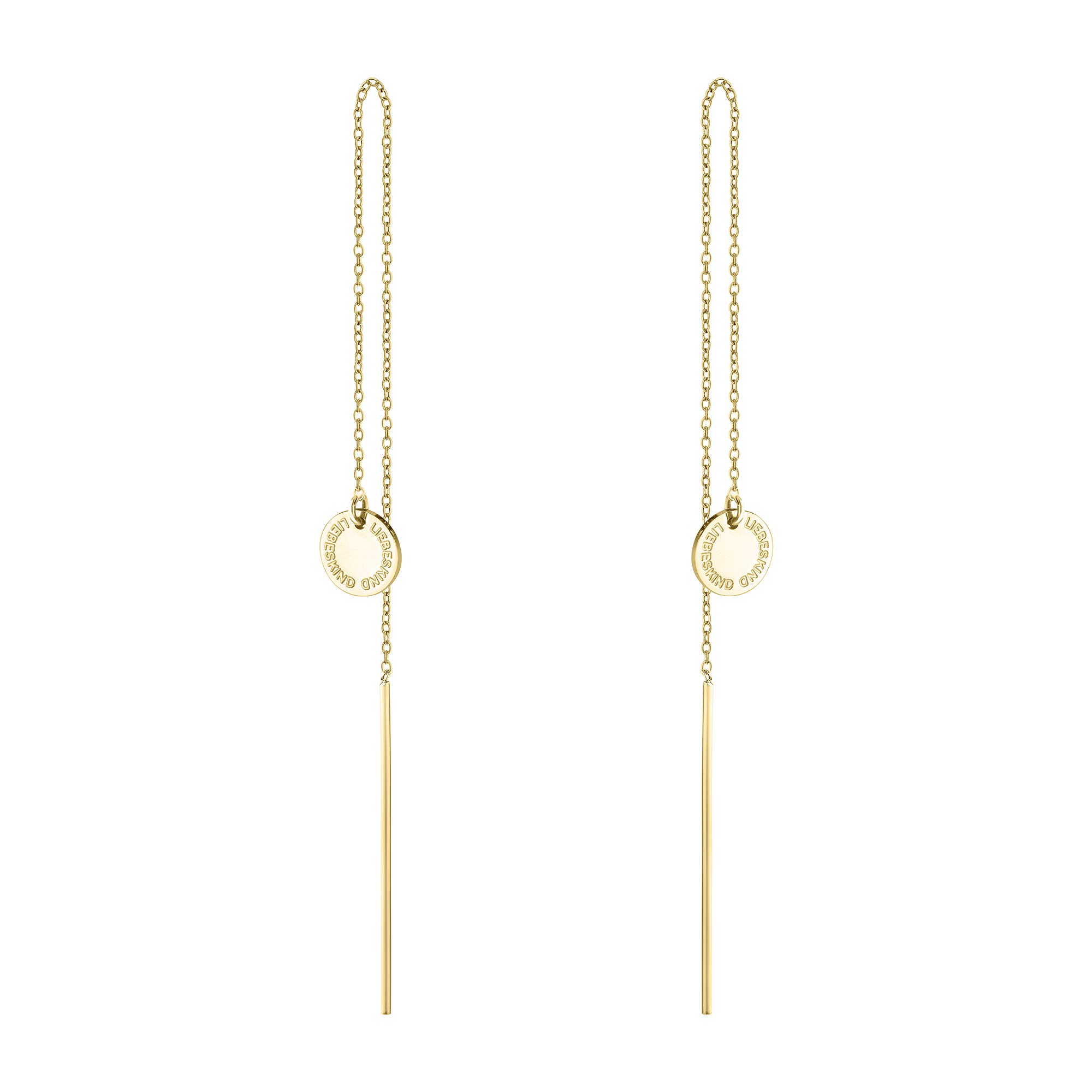 LIEBESKIND BERLIN Damen Ohrringe – Lange Hängeohrringe mit verschiedenen Anhängern – Edelstahl in Silber, Gold, Roségold & Schwarz – Stilvoll & Vielseitig