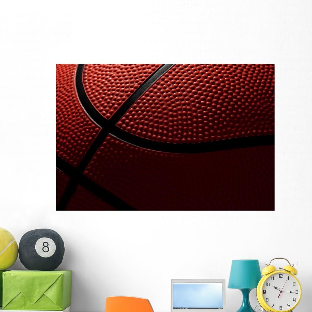 Wallmonkeys The Ball to The Basketball Wall Decal Peel and Stick Graphic WM277281 (48 in W x 32 in H)