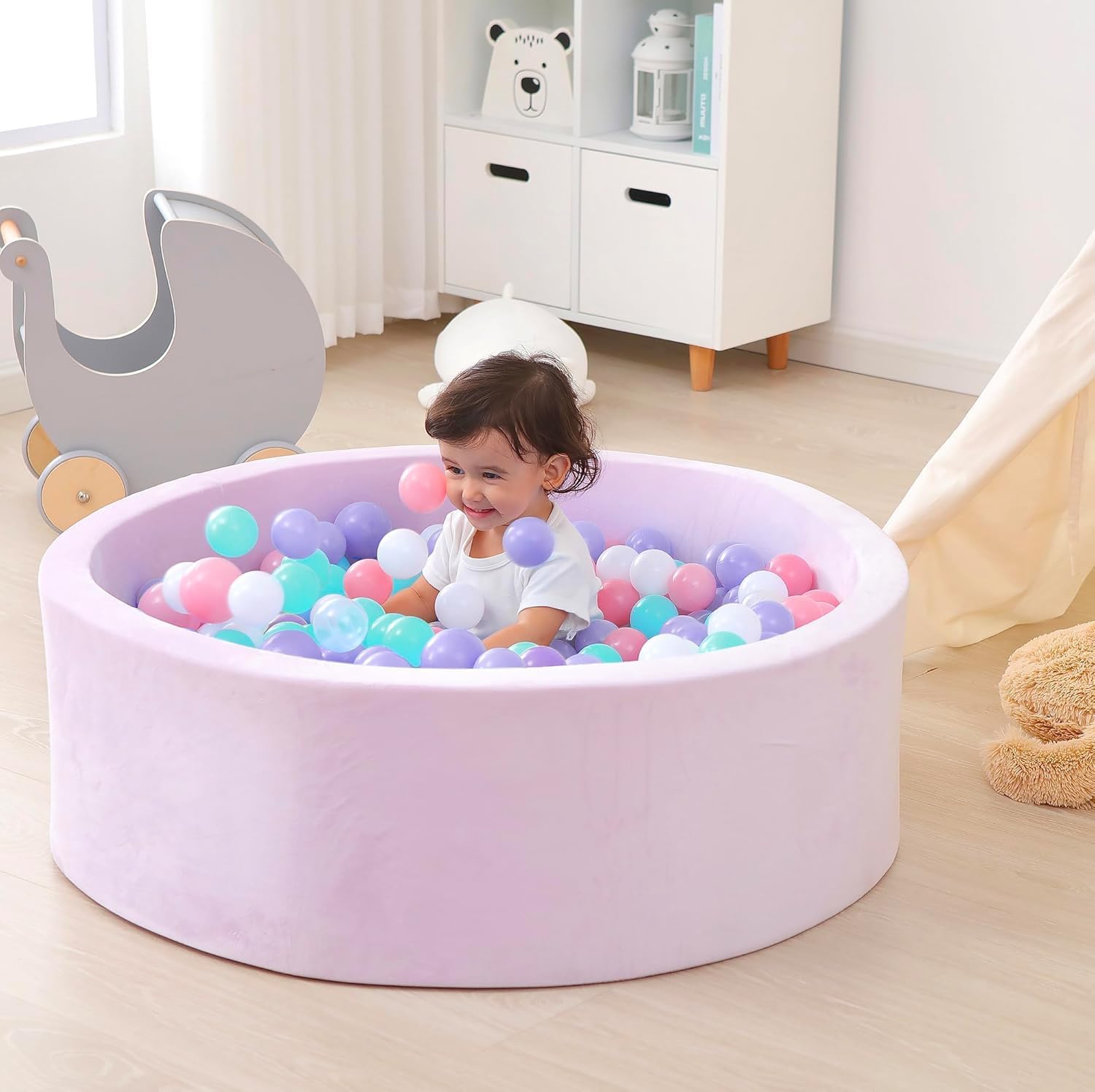 Soft Ball Pits Balls 2000/5000 Count Plastic Play Pits Balls for Pet Dogs Ball Pits,BPA Free Pool Balls for Toddles Playhouse Party (2.2")