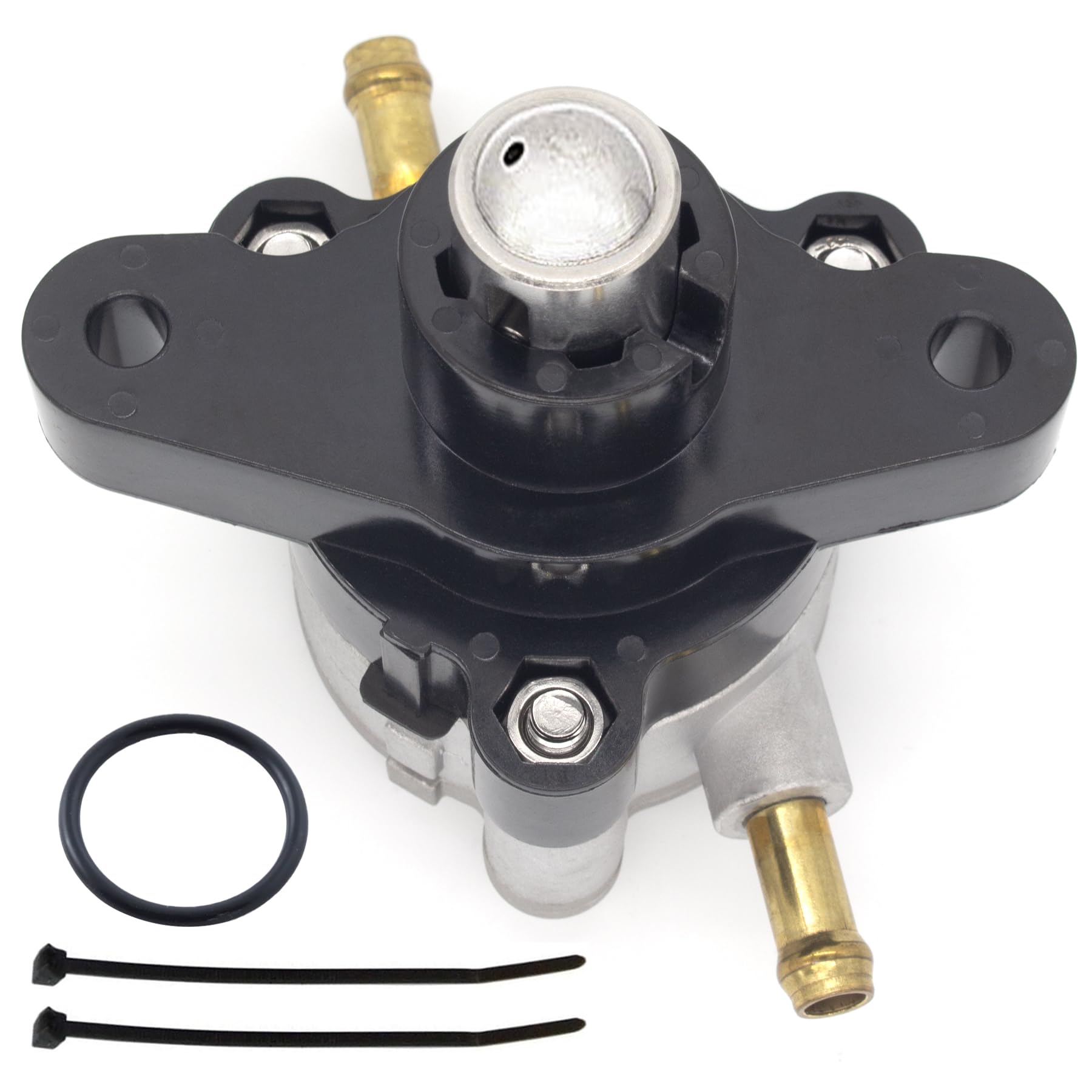Photo 1 of QuickMarine 880890T1 Fuel Pump with Straps and O-Ring for Mercury Marine 75-115 HP & for Yamaha F 75 80 90 100 115 HP Outboard Boat Motors replaces 880890A02 880980A02 6D824410 68V-24410-00