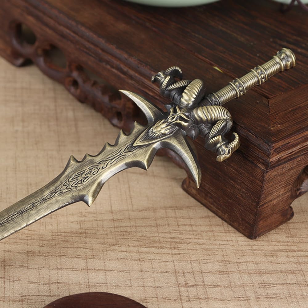 Coupe Papier Ouvre Lettre Tête de Mouton Squelette, Cadeau Décoration