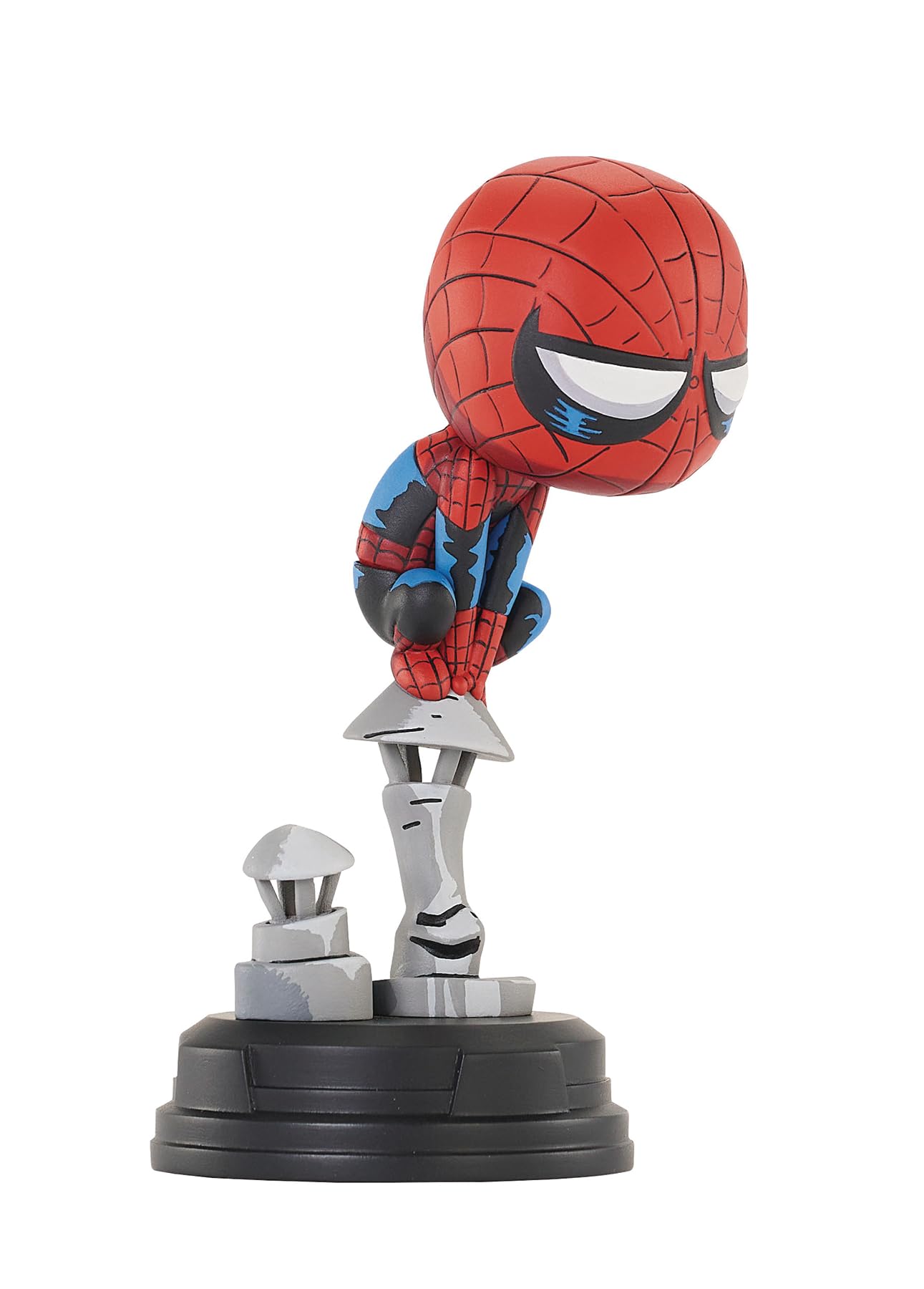 Marvel - Estatua de Spider-Man en Chimenea de Estilo Animado