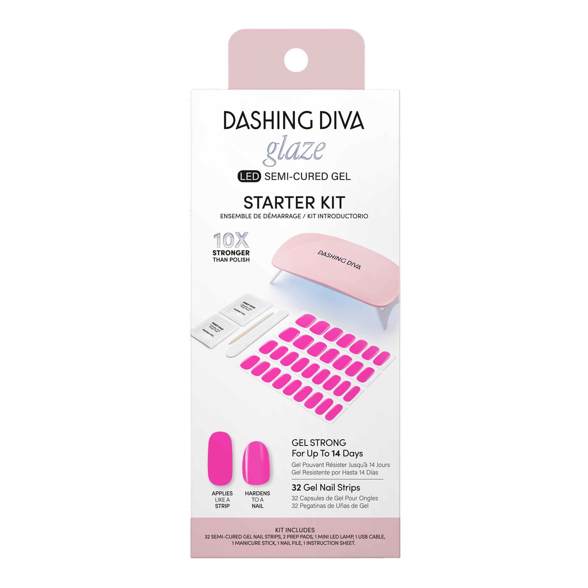 Amazon.com: Dashing Diva Glaze Nail Starter Kit - Magenta Madness