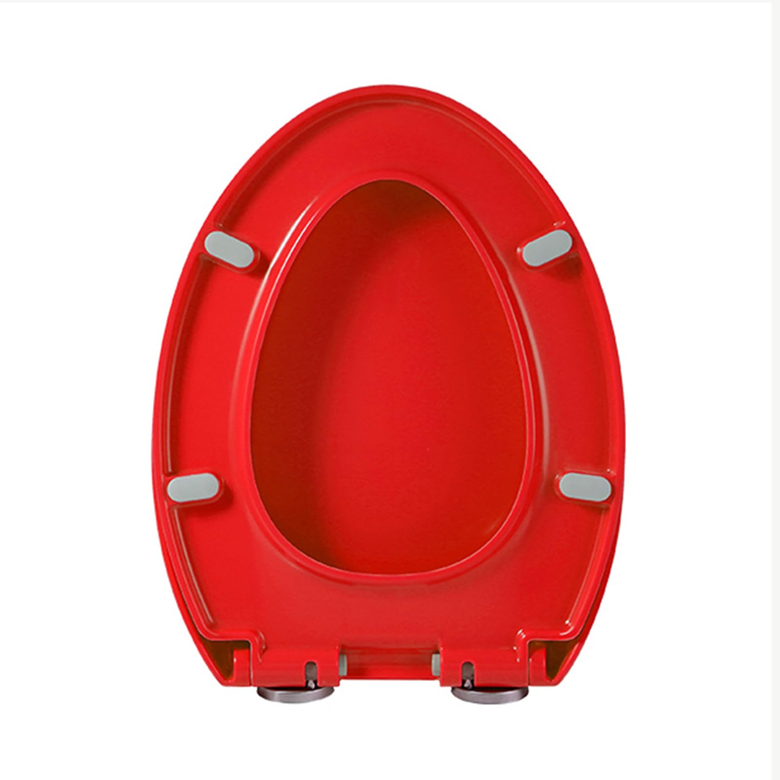 FLYIODFCXV Toilet seat, Plastic Elongated Soft Close Toilet Seat with Quick Release Hinge Easy Installation and Cleaning(Red)