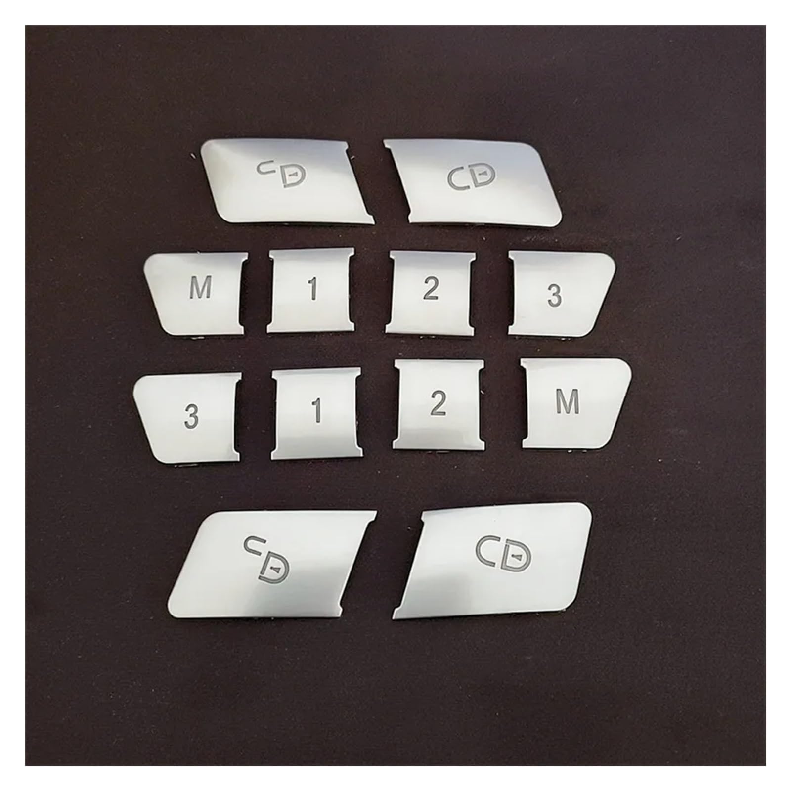 Car Trim Interior for Benz A/B/C(W204)/E(W212)/for GLA/for CLA/for GLK/for GLE-Class Car Window Glass Lift Button Trim Cover Sticker(Option A)