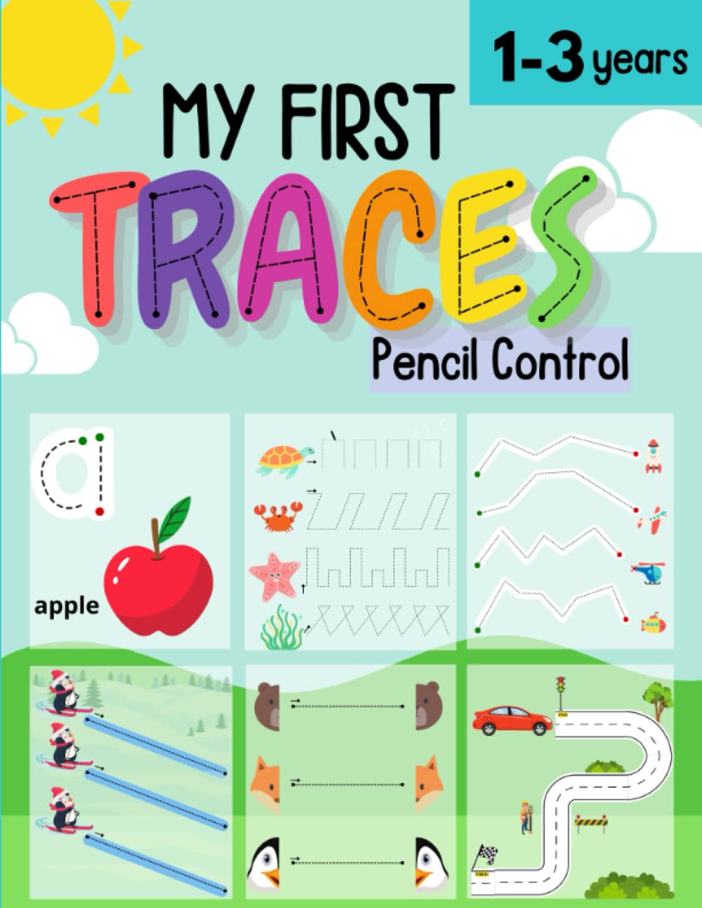 Buy MY FIRST TRACE BOOK 1-3 years: | Learning to review Lines, Shapes ...