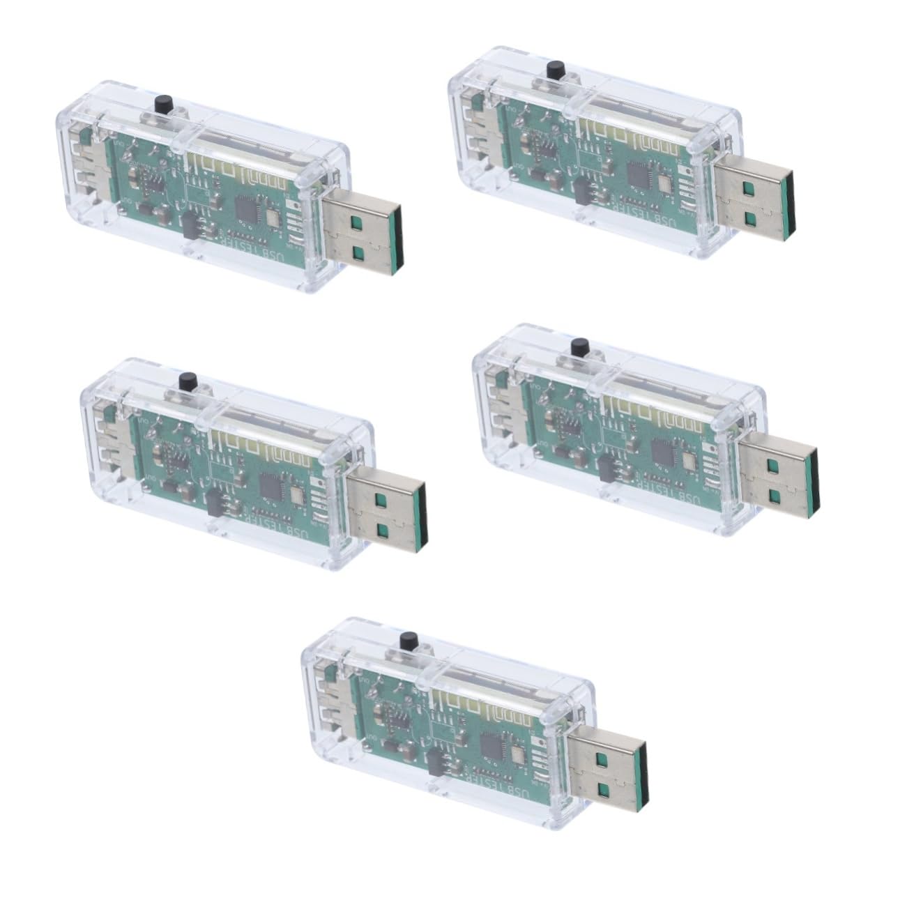 UKCOCO 5stücke Usb Tester Mit Farb-lcd-display Messgerät Für Spannung Strom Und Kapazität Für Handy-ladegeräte Laptops Und Powerbanks