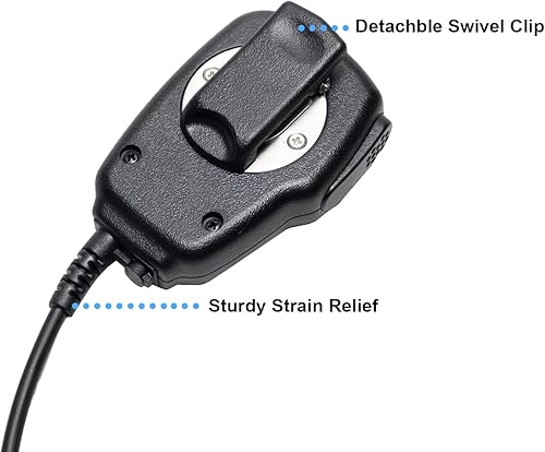 Miniatura 3 de Micrófono de radio Xpr3500e, micrófono de hombro con altavoz para Motorola XPR3000 XPR3300e XPR3500 Walkie Talkie Radio bidireccional