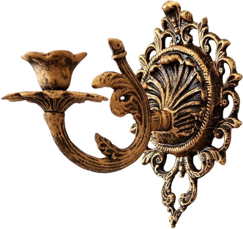 Candelabros de pared de hierro fundido con diseño shabby chic para una iluminación elegante