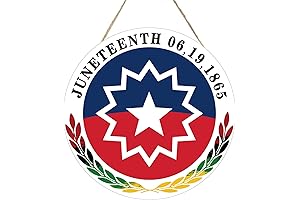 Juneteenth Wooden Hanging Door Sign