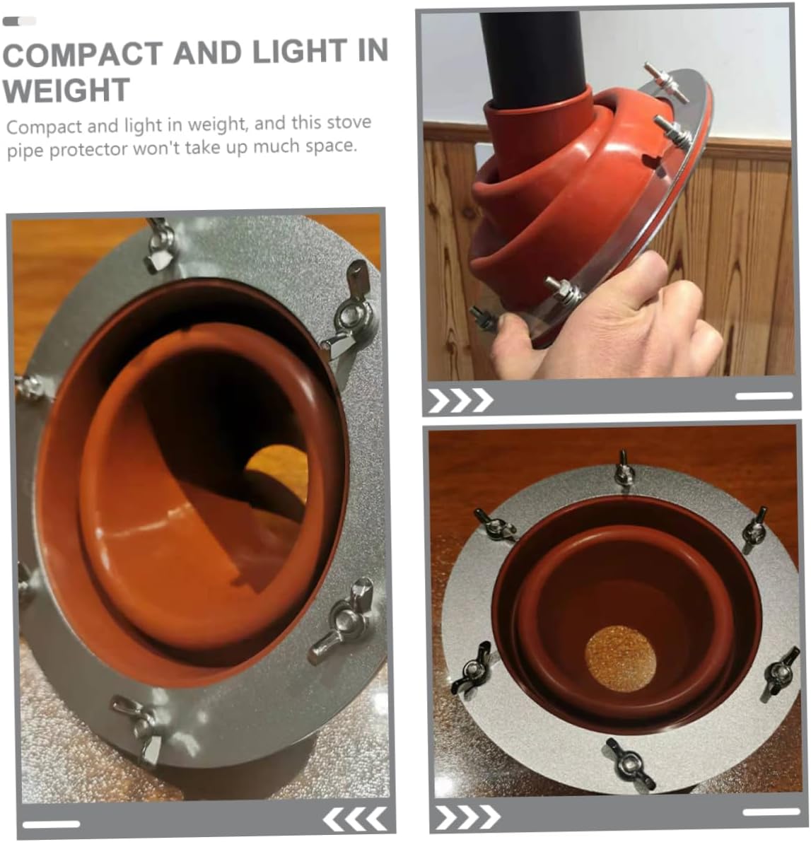 Flame-retardant -scald for Tent Stove Jack Chimney Cover Essential Camping Tent Supply for Firewood Use