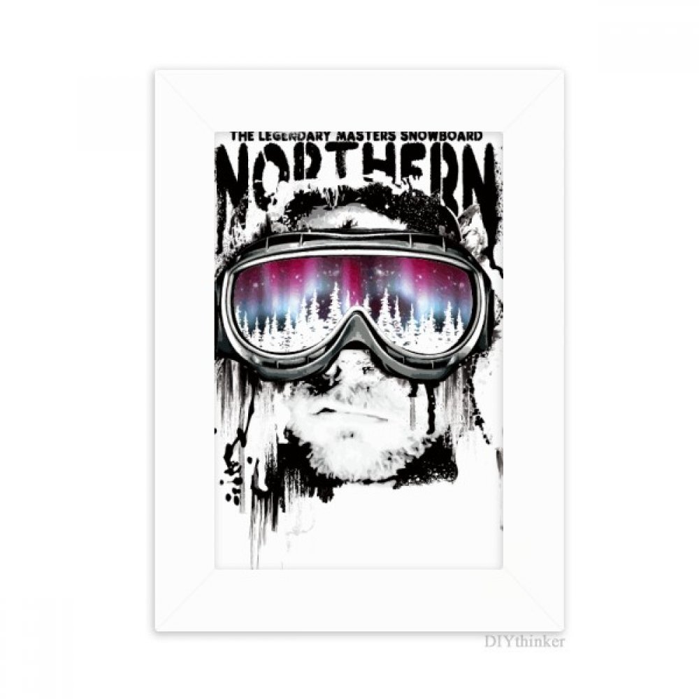 Cadre photo de bureau graffiti rue 10x15cm blanc multicolore
