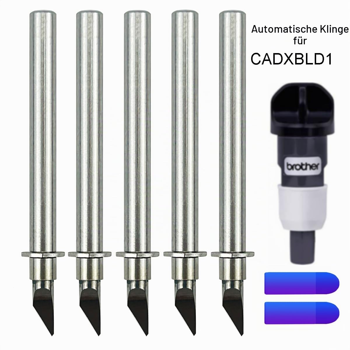 CADXBLD1 Auto-Klingen für Brother ScanNCut2 ScanNCut DX2 DesignNCut kompatibel CADXHLD1, 5 Stück