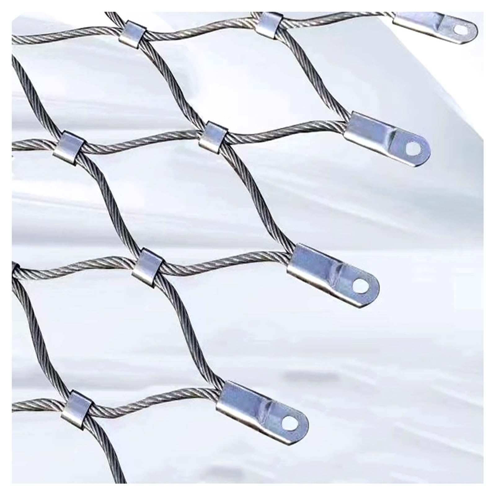 Filet anti-chute à haute altitude en maille inox pour cage à vol et ferme
