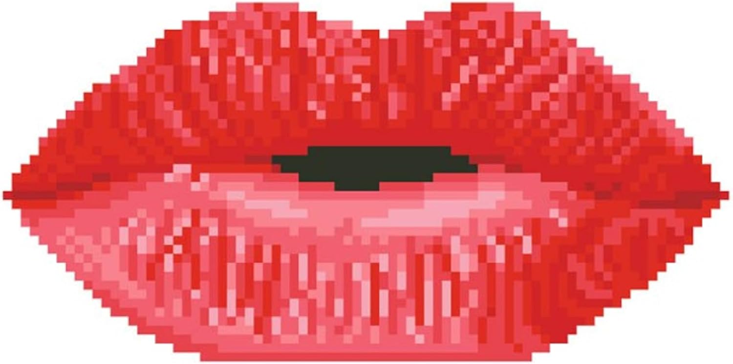 DIAMOND DOTZ Hot Lips Diamond Painting Kits for Adults - Diamond Art Kits a Relaxing Creative Craft Kit with Dotz Gems 11.8"x11.8"